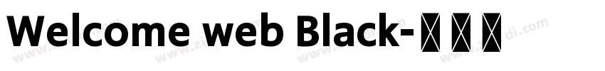 Welcome web Black字体转换